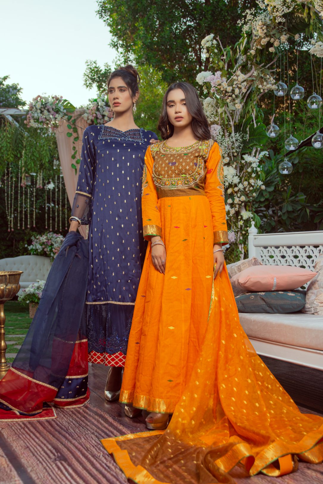 SAFFRON ANARKALI