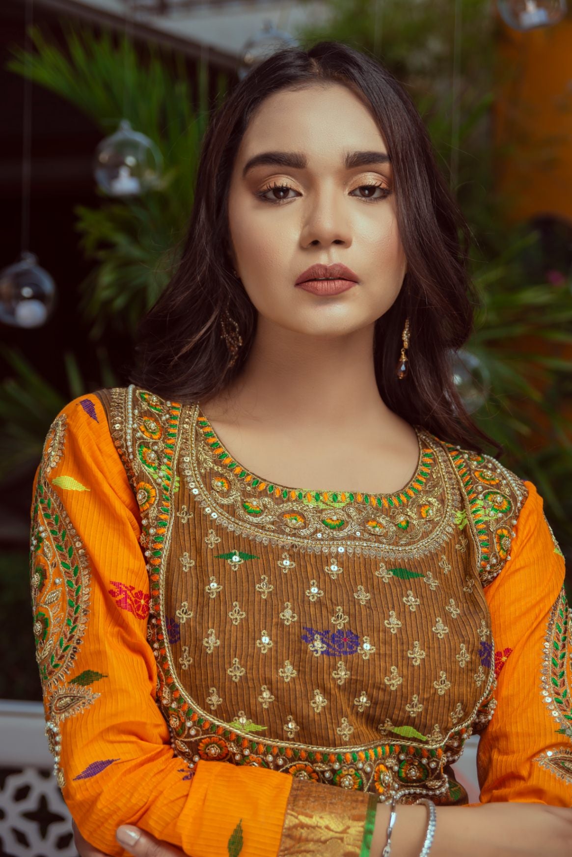 SAFFRON ANARKALI
